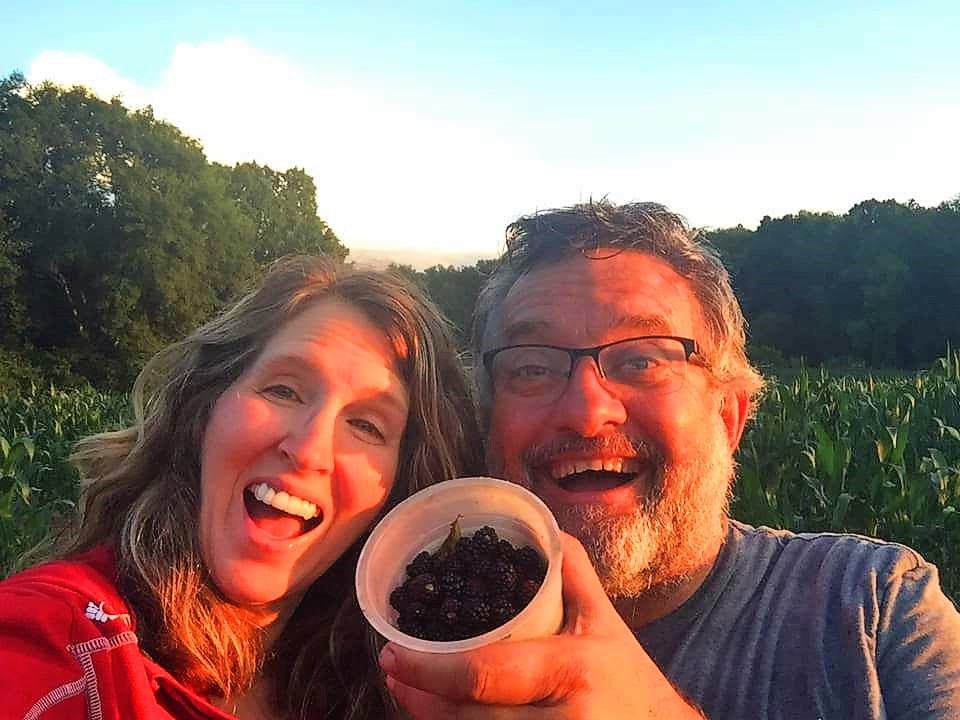 Marnie and Dave Kuhns train on connecting with Nature -- including blackberries!